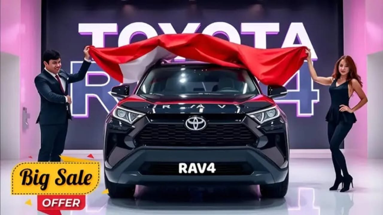 Toyota RAV4 Hybrid 2025 – 2.5L Hybrid Engine, 219hp Power & Advanced AWD SUV Starting at ₹4.9 Lakh!